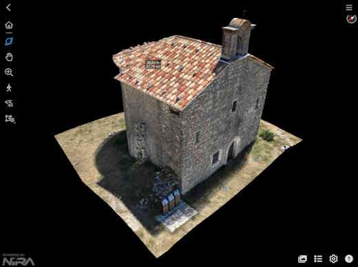 Aperçu d'une visite virtuelle 3D immersive d'une bâtisse