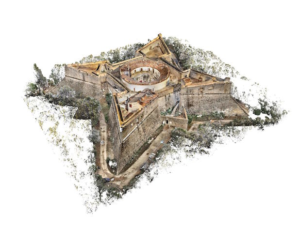 Scan 3D du Fort Carré - nuage de points